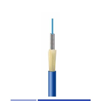 خرید کابل فیبر نوری زره دار داخلی 12 رشته تک حالت G652D LSZH جاکت تولید آنلاین