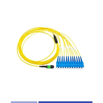 خرید 12 هسته تک حالت OS2 MTP® فیبر پیچ کابل زنانه به SC Simplex 3m LSZH تولید آنلاین