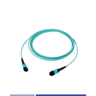 خرید 12 فیبر پلنوم MTP پیچ Cord Multimode OM3 زنانه 3m نوع B تولید آنلاین