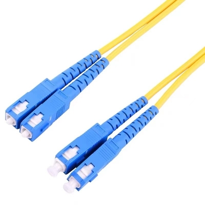 خرید SC/UPC-SC/UPC SingleMode Duplex Fiber Optic Patch Cord LSZH ۲٫۰ میلی متر تولید آنلاین