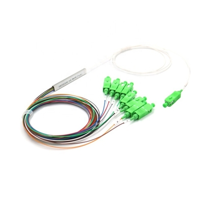 خرید 1x8 Single Mode Fiber Splitter SC/APC ماژول کوچک بدون بلوک 900μM تولید آنلاین