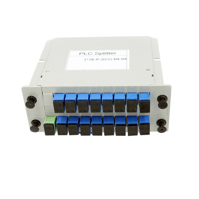 خرید 1x16 SC UPC تک حالت فیبر Splitter LGX Box فیبر نوری PLC Splitter تولید آنلاین