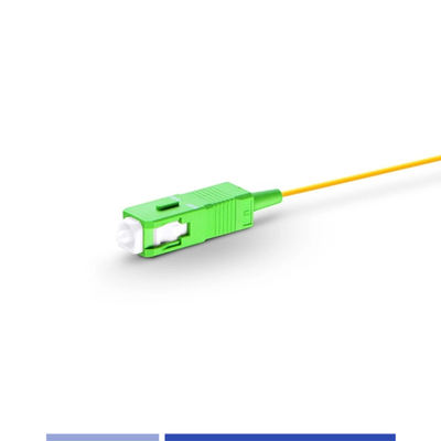 خرید سنگلمود OS2 SC UPC Pigtail 9/125um LSZH ژاکت 1m مقاوم به فرسایش تولید آنلاین