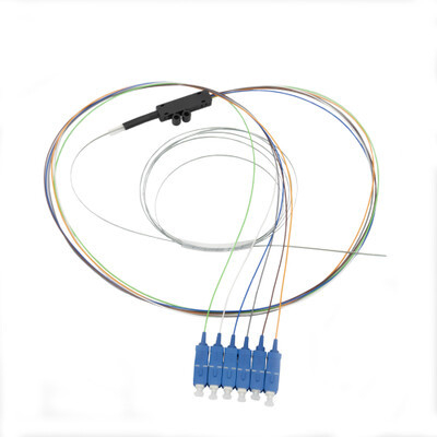 خرید 6 فیبر فیبر نوار خرگوش نوار فیبر خرگوش Fanout Kits SingleMode SC UPC LSZH 1m تولید آنلاین