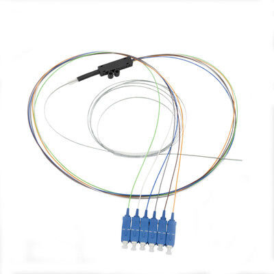 خرید 6 فیبر SC/UPC فیبر نوار Pigtail SingleMode LSZH 1m تولید آنلاین