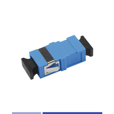 خرید آداپتور فیبر نوری تک حالت SC/UPC Simplex Optical Coupler بدون فلنج آبی تولید آنلاین