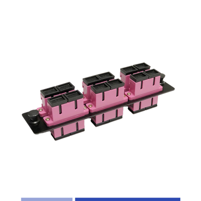 خرید OM4 Duplex SC Fiber Patch Panel 6 Port 12 Core چگالی بالا قابل تنظیم تولید آنلاین