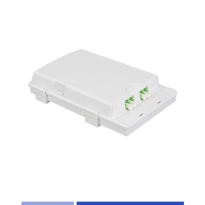 خرید 2 پورت Fiber Optic Terminal Box 2 هسته برای LC SC آداپتور دقت بالا تولید آنلاین
