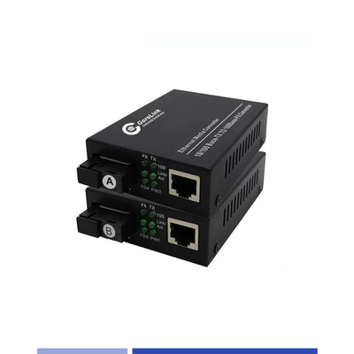 خرید کنورترهای رسانه فیبر BIDI 10/100Mbps تک حالت SMF TX1310nm/RX1550nm Simplex SC 20KM تولید آنلاین