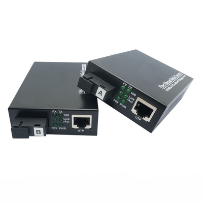 خرید کنورترهای رسانه فیبر BIDI 10/100Mbps تک حالت SMF TX1310nm/RX1550nm Simplex SC 20KM تولید آنلاین