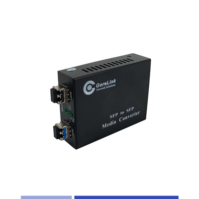 خرید SFP به SFP Fiber Media Converter 1.25G ماژول SFP بارگذاری شده Single Mode SMF 1310nm دو ماژول SFP تولید آنلاین