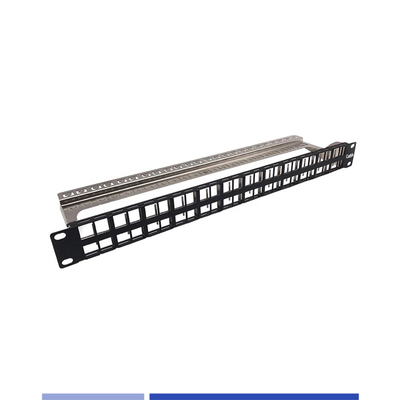 خرید 1U 48 پورت ماژولار پیچ پانل محافظت شده برای Cat.6/Cat6A جک تولید آنلاین