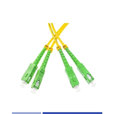 سیم پیچ فیبر نوری، SC/APC-SC/APC، Single Mode، Duplex، LSZH، 3m، 2.0mm