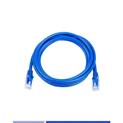 ژاکت 1 متر PVC Cat 6a کابل های پیچ UTP Stranded Copper Blue طول سفارشی