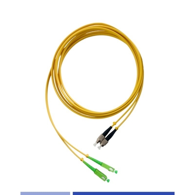 3m سیم پیچ فیبر نوری SC/APC-FC/UPC دوپلکس LSZH کابل های پیچ تک حالت با سرعت بالا
