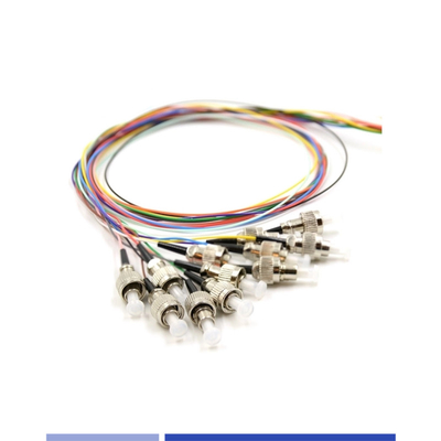 12 فیبر Fiber Optic Pigtail ST UPC تک حالت OS2 LSZH 3m برای راه حل های FTTH