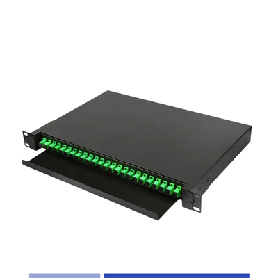 1U پانل پیچ فیبر نوری 24 پورت SC Simplex 19 