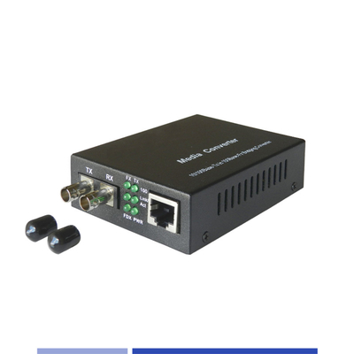 تبدیل کننده های فیبر رسانه ای 10/100Mbps تک حالت SMF 1310nm دو ST 20KM