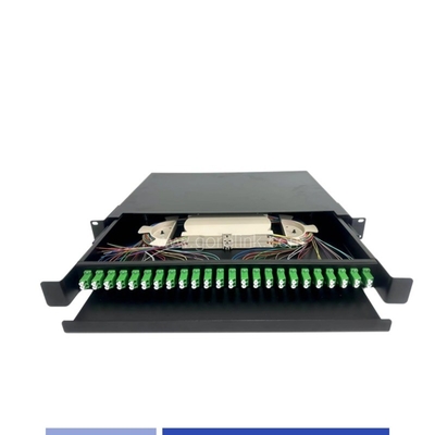 24 Port  LC/APC Duplex 1U Fiber Optic patch panel 19